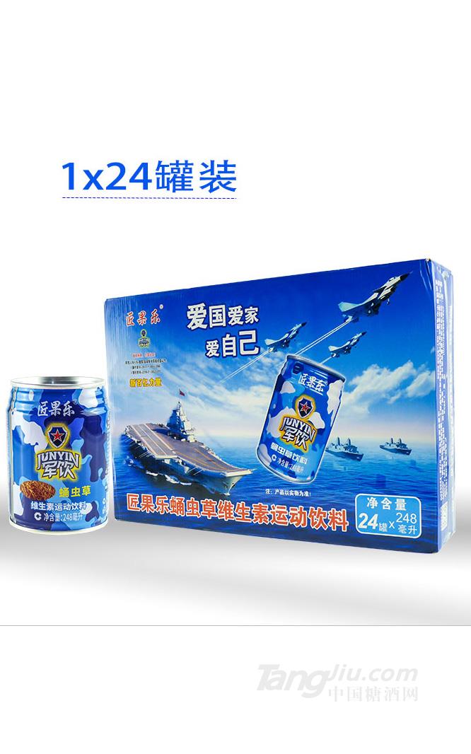 匠果乐蛹虫草维生素运动饮料24X248ml