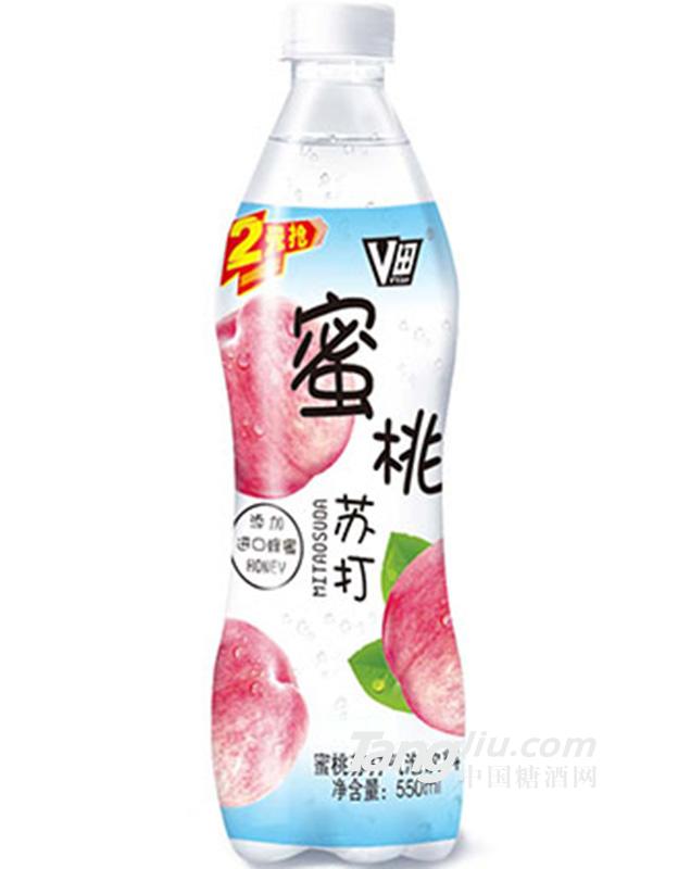 蜜桃苏打气泡饮料550ml