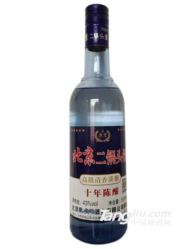 43°北京二锅头酒十年陈酿500ml