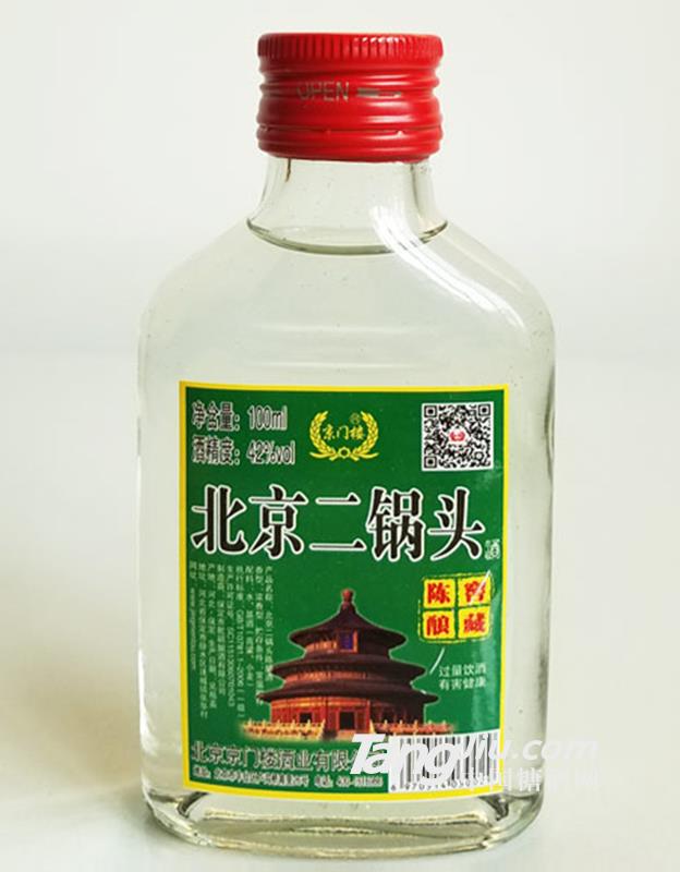 京门楼陈酿白酒42°100ml