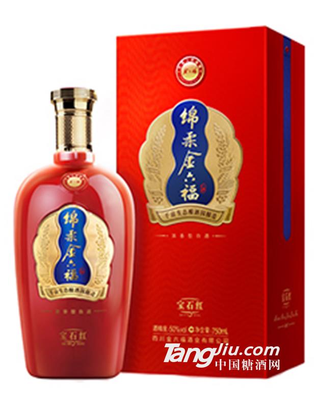 绵柔金六福宝石红-500ml