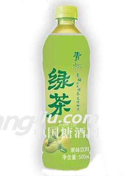 臻趣青梅绿茶果味饮料500ml