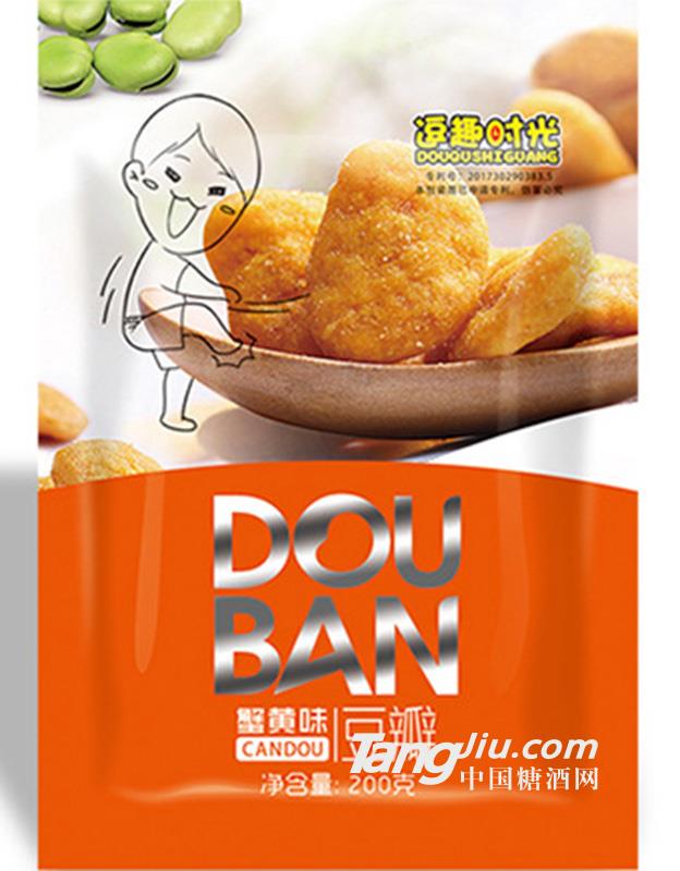 逗趣时光 蟹黄味豆瓣200g 