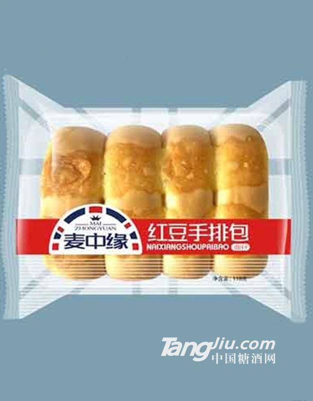 麦中缘红豆手排包面包118克