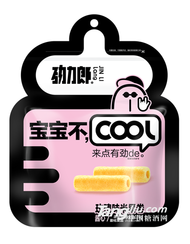 劲力郎不cool米果卷玫瑰味120g