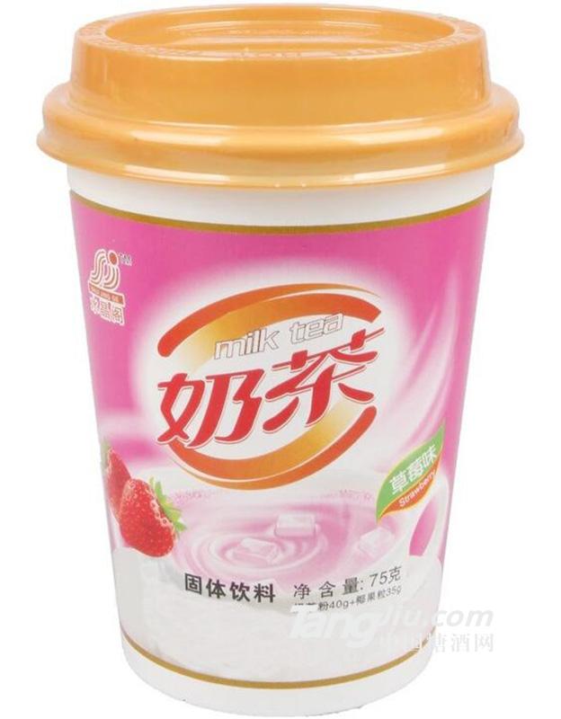 草莓味杯装奶茶75克
