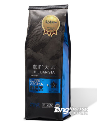 意大利特浓香醇咖啡可现磨纯咖啡粉250g