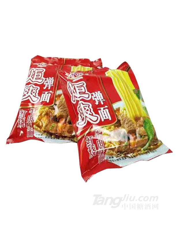 炬爽弹面红烧牛肉味面袋装