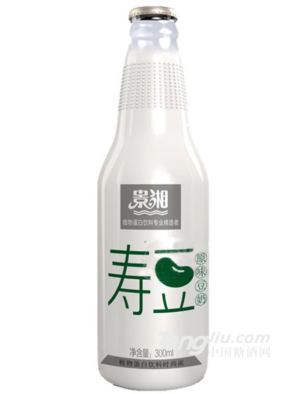 景湘源300ml玻璃瓶寿豆原味豆奶