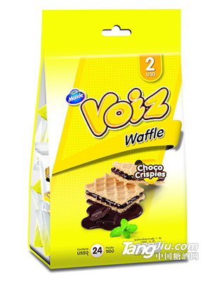 VOIZ 唯思巧克力脆米味夹心华夫饼干