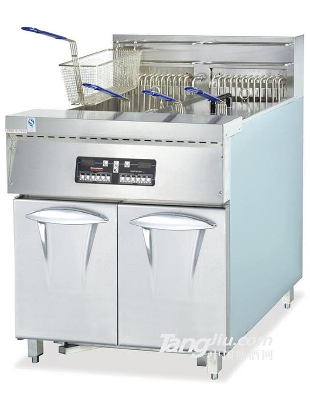 供应DF-30-2A立式双缸炸炉加工设备