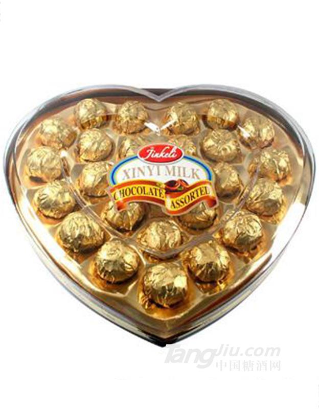 金可丽巧克力心形金装礼盒