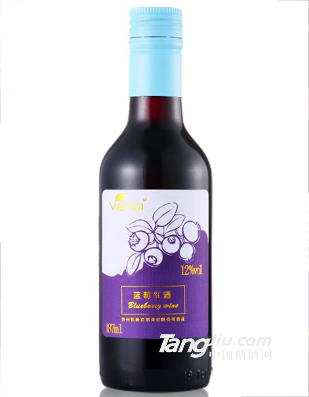蓝莓红酒 187ml