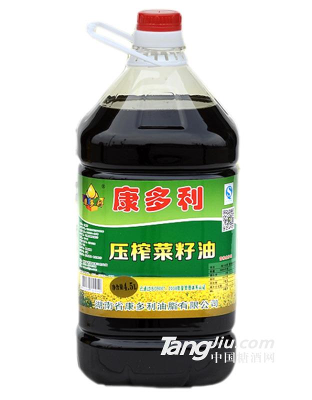 压榨菜籽油4.5L桶