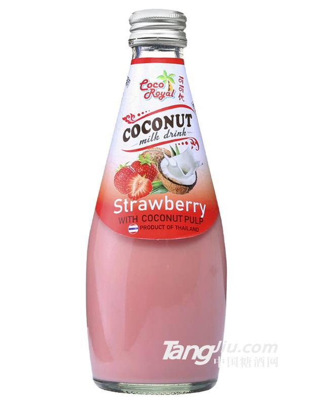 可可优椰子果汁草莓味饮料-290ml