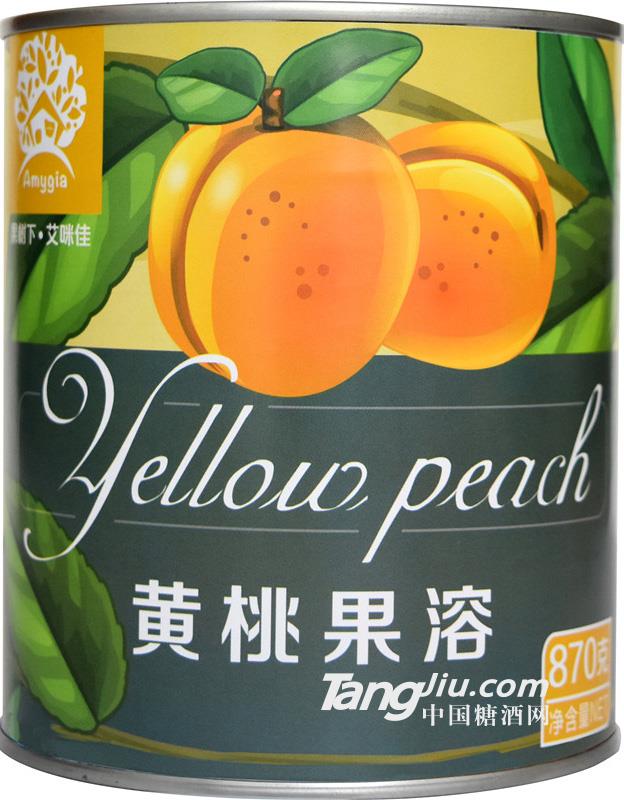 康乐达黄桃果溶870g