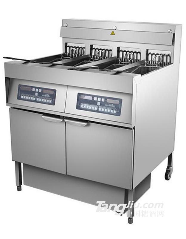 供应商用电炸炉四缸四筛油炸机加工设备