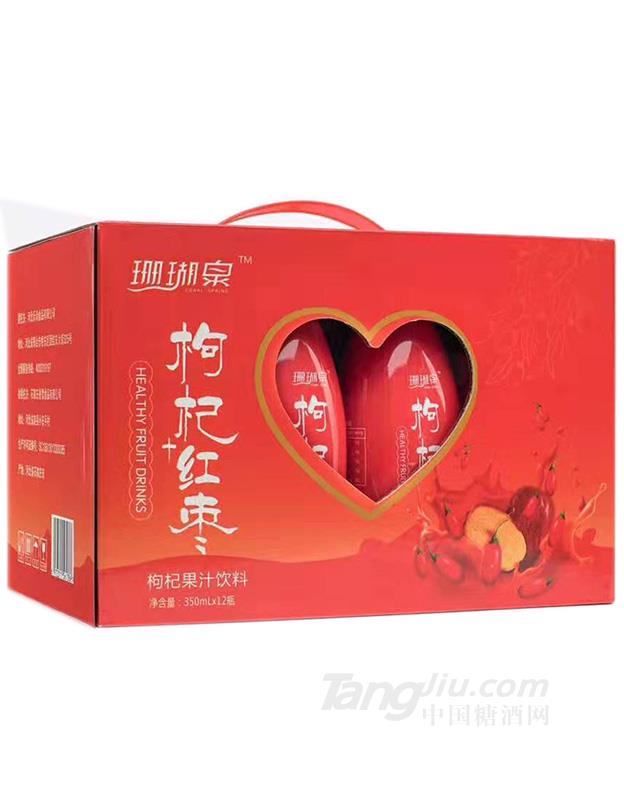 珊瑚泉枸杞红枣箱装350mlx12