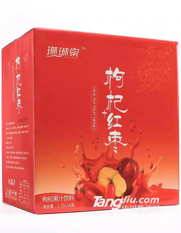 珊瑚泉枸杞红枣箱装1.25Lx6
