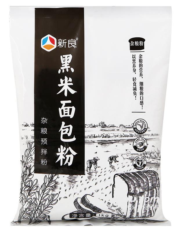 新良黑米面包粉1kg