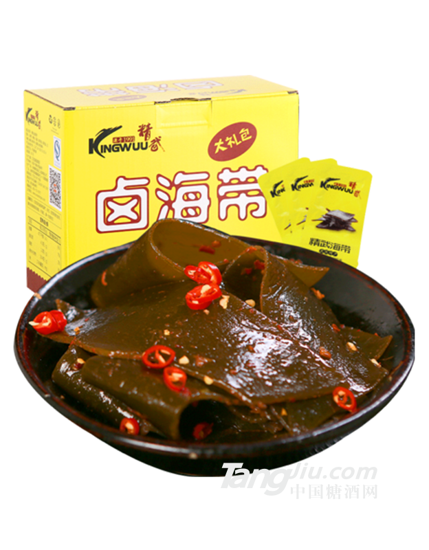 精武颗粒装盒装香辣卤海带480g