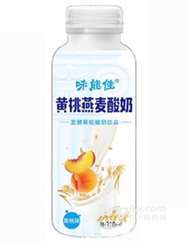 味能佳黄桃燕麦发酵果粒酸奶310ml (2)