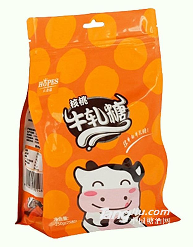 六合信牛轧糖核桃味250g