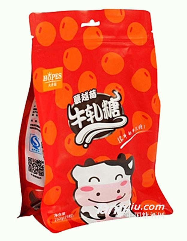 六合信牛轧糖蔓越莓味250g