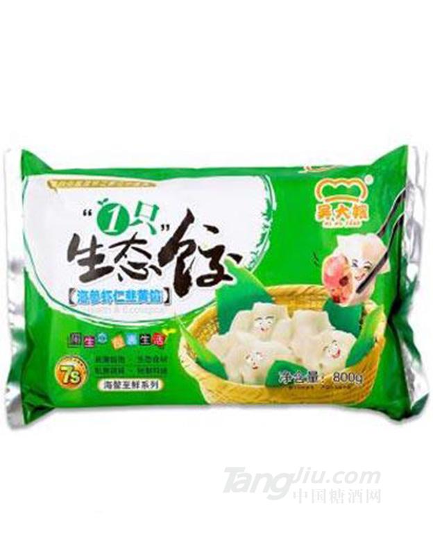 吴大嫂海参虾仁韭黄馅水饺800g