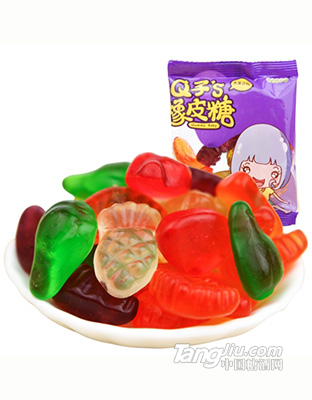 怡可诺Q子系列橡皮糖水果沙拉软糖