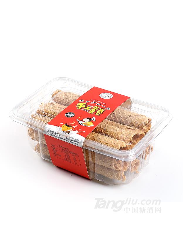 手工蛋卷奶香红糖味300g