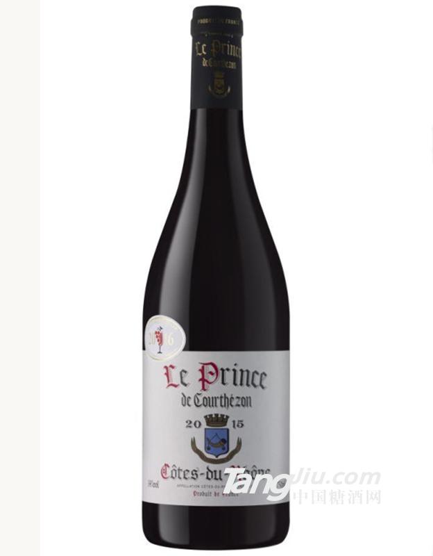 法国罗纳河谷库尔泰宗王子堡红葡萄酒2015-750ml