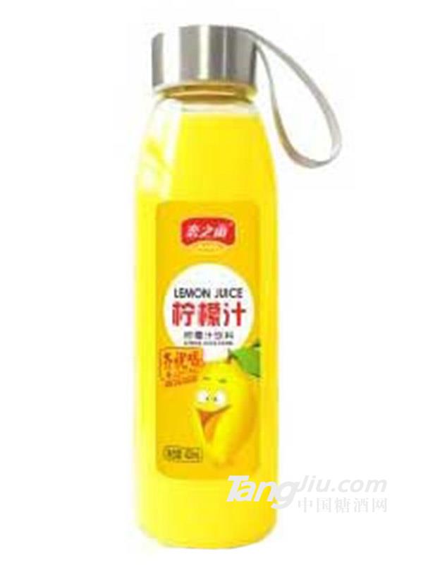 恋之雨玻璃瓶柠檬汁饮料418ml