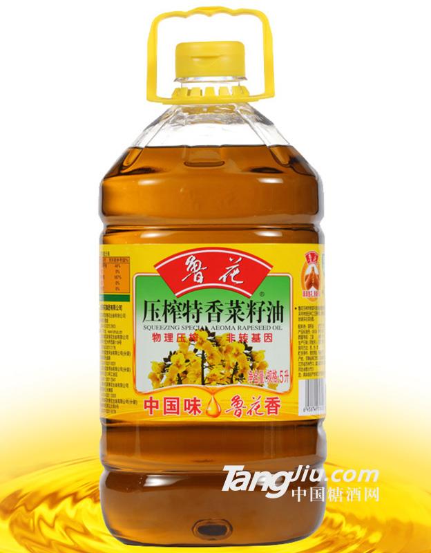 鲁花压榨特香菜籽油-5L