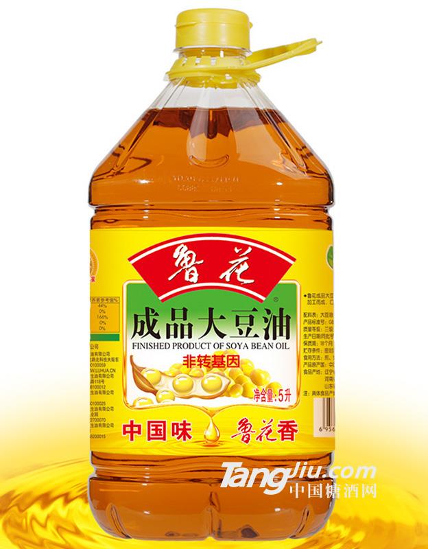 鲁花非转基因成品大豆油-5L