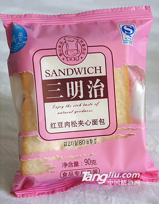 漓漓香红豆肉松夹心面包90g