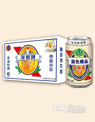 蓝浒白菠萝啤320ml×24罐