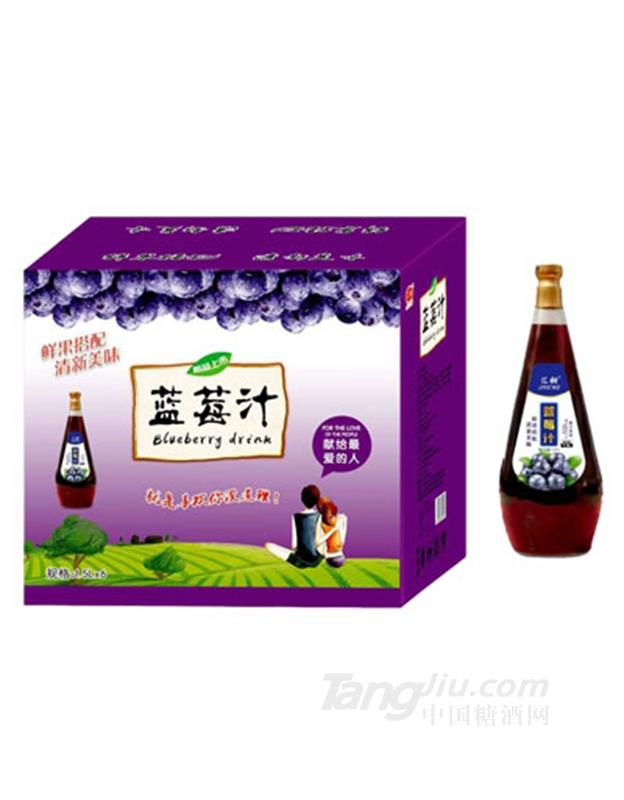 汇甜蓝莓汁1.5LX6瓶