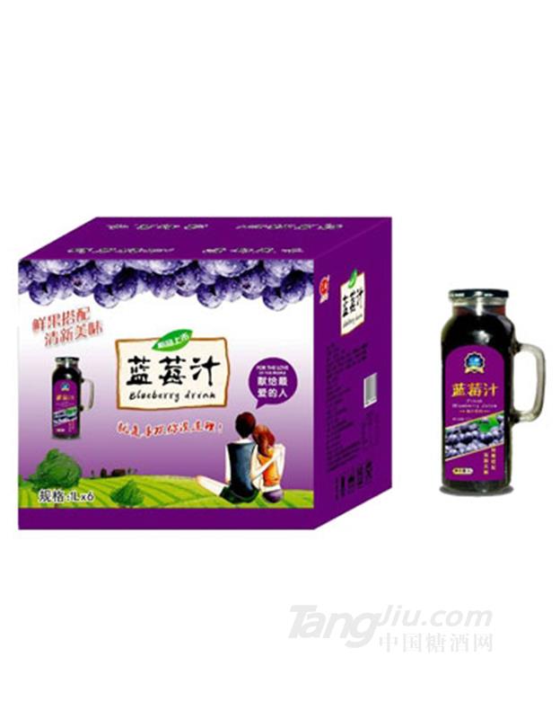 汇甜蓝莓汁1LX6