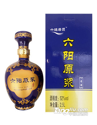 六阳原浆满花蓝2.5L