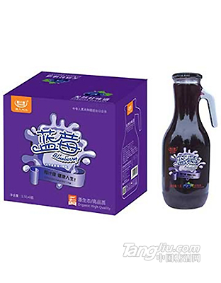 粒汁健蓝莓果汁饮料原汁原味1.5L