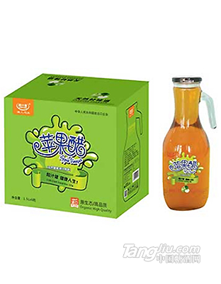 粒汁健苹果醋果汁饮料原汁原味1.5L