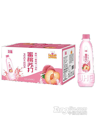 美果派蜜桃苏打果味饮料400mlx24瓶