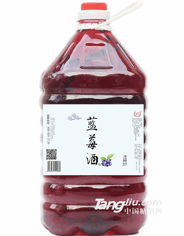 12°黄氏蓝莓酒（桶装）-5L