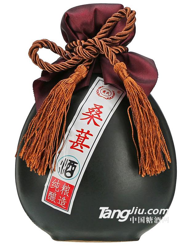 12°黄氏桑葚酒（黑坛）-500ml