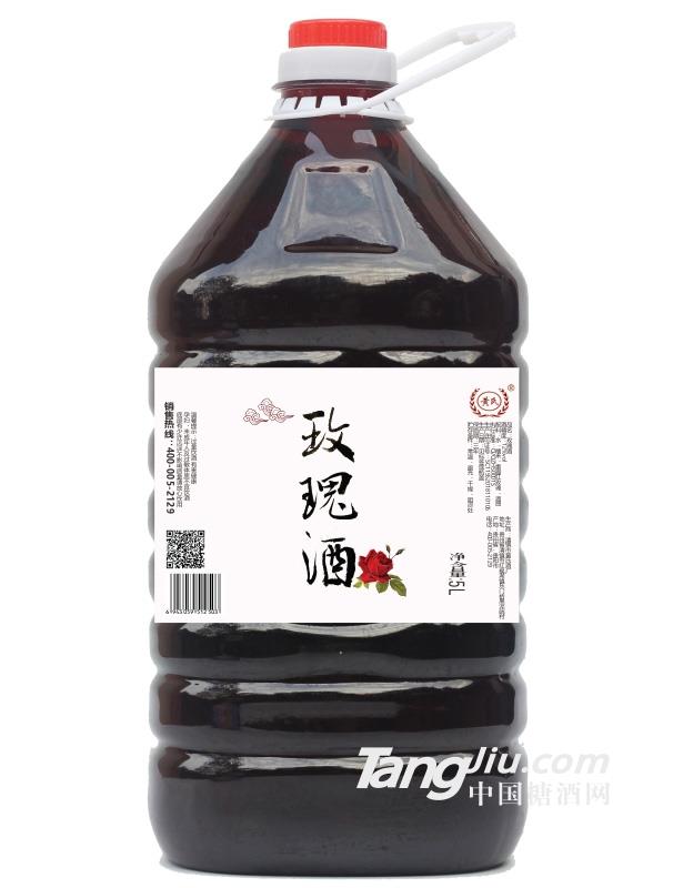 12°黄氏玫瑰酒（桶装）-5L