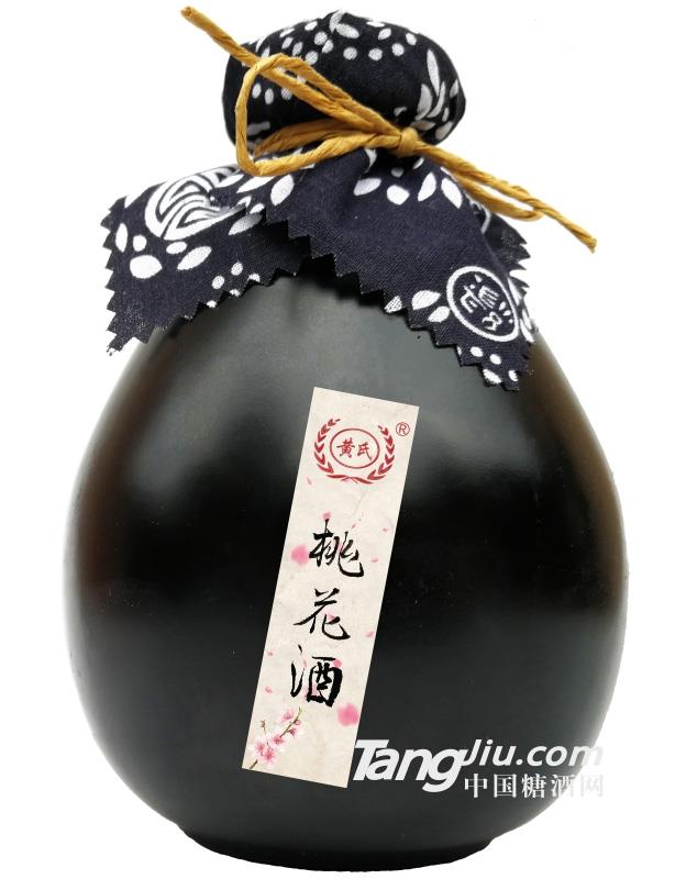 12°黄氏桃花酒（黑坛）-500ml