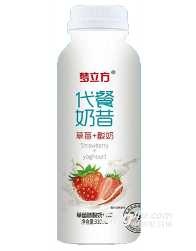 梦立方代餐奶昔草莓酸奶味310ml