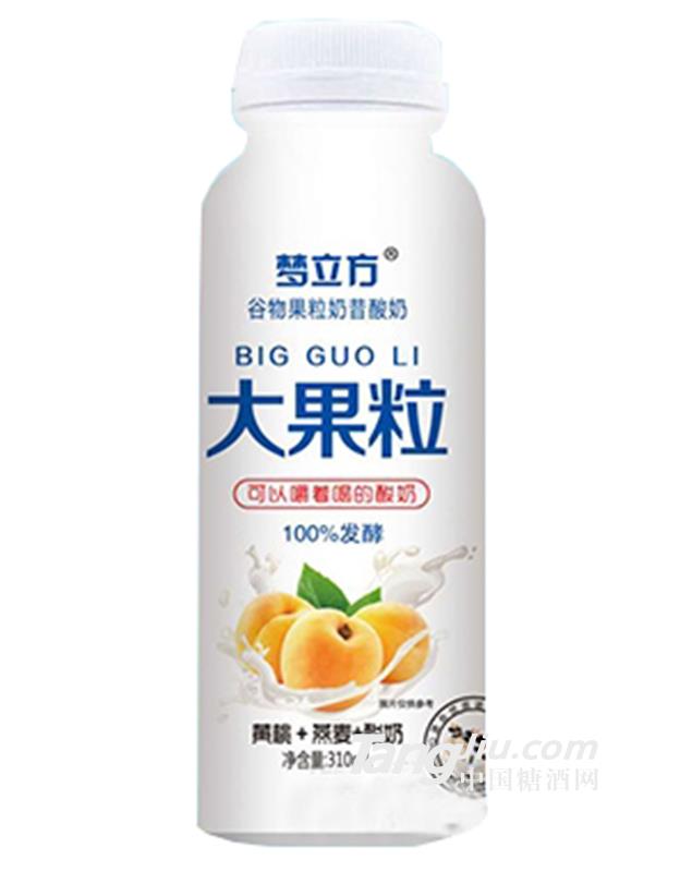 梦立方大果粒奶昔黄桃+燕麦+酸奶310ml