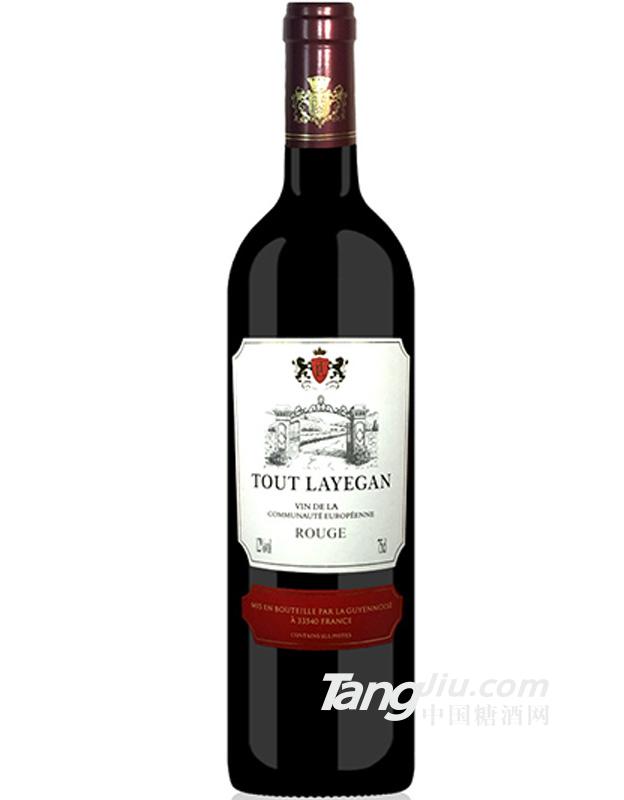 波尔多干红葡萄酒欧盟VCE餐酒750ml